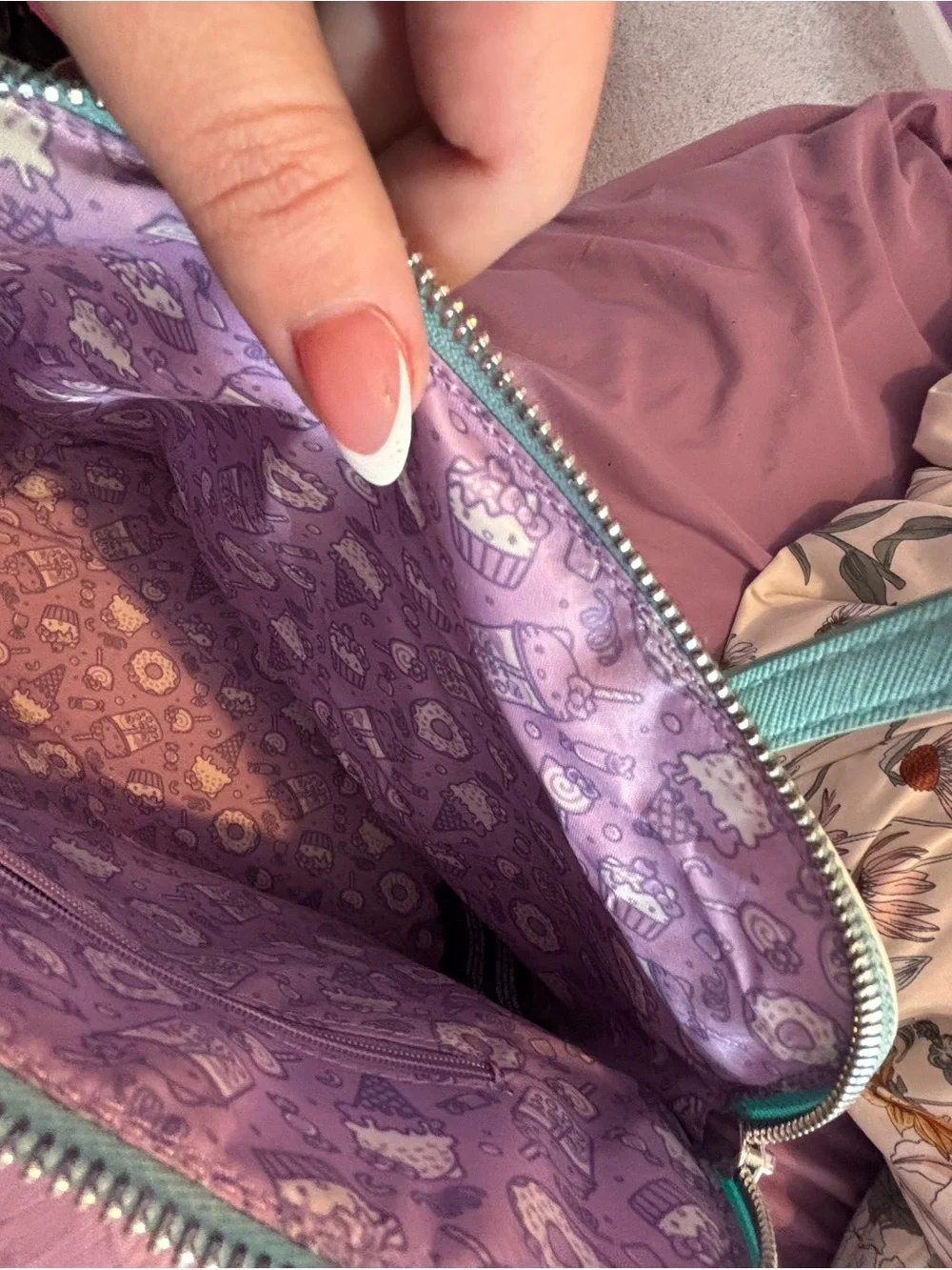 Loungefly Pastel Dessert Print Dome Satchel Bag - Pink, Mint